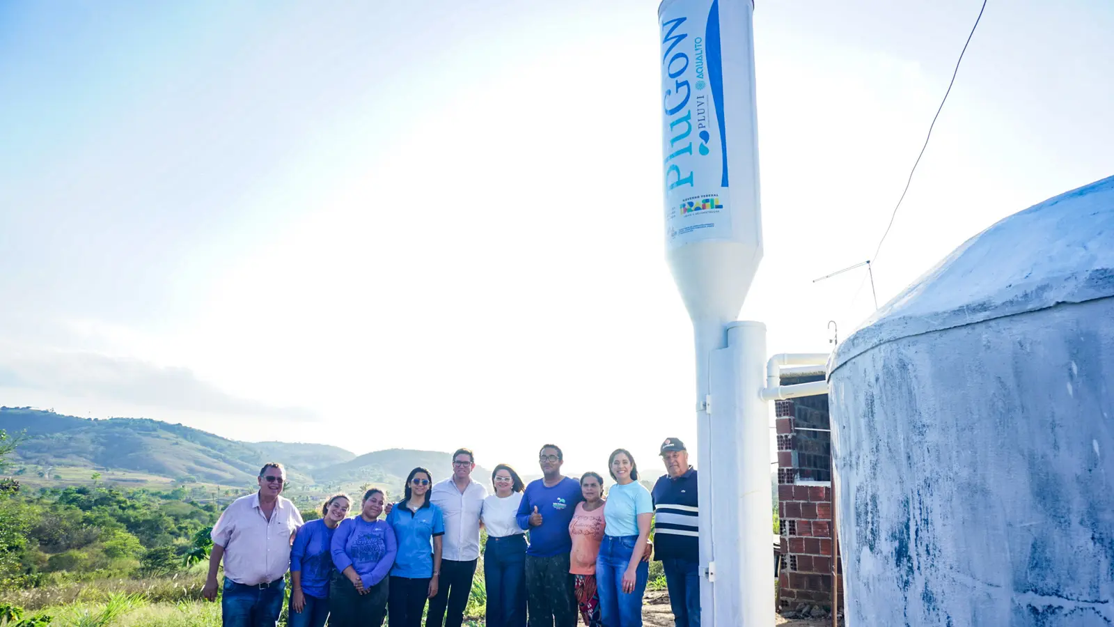 Visita da equipe e parceiros ao PluGoW em Vitória de Santo Antão